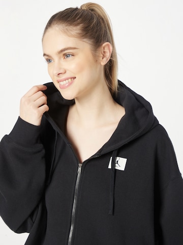 Jordan Zip-Up Hoodie in Black