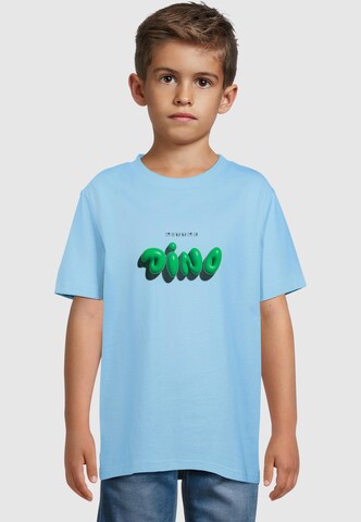 Merchcode T-Shirt 'Little Dino' in Blau: Vorderseite
