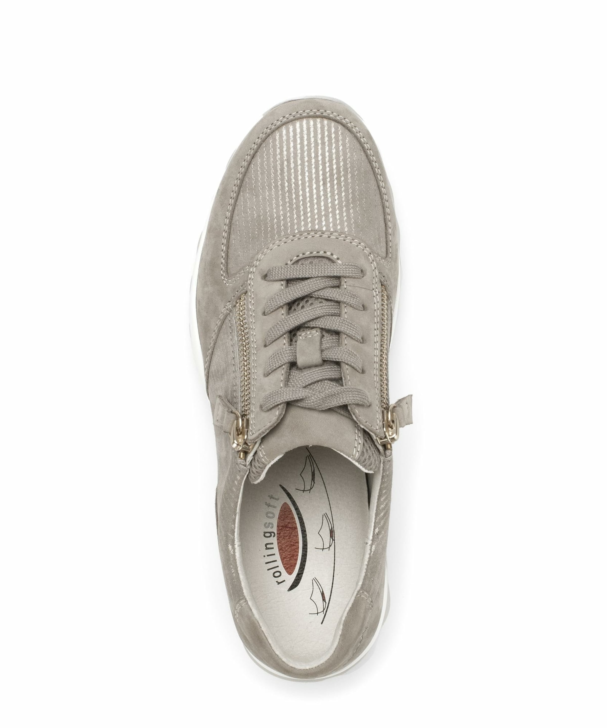 Rollingsoft Athletic Lace-Up Shoes in Grey