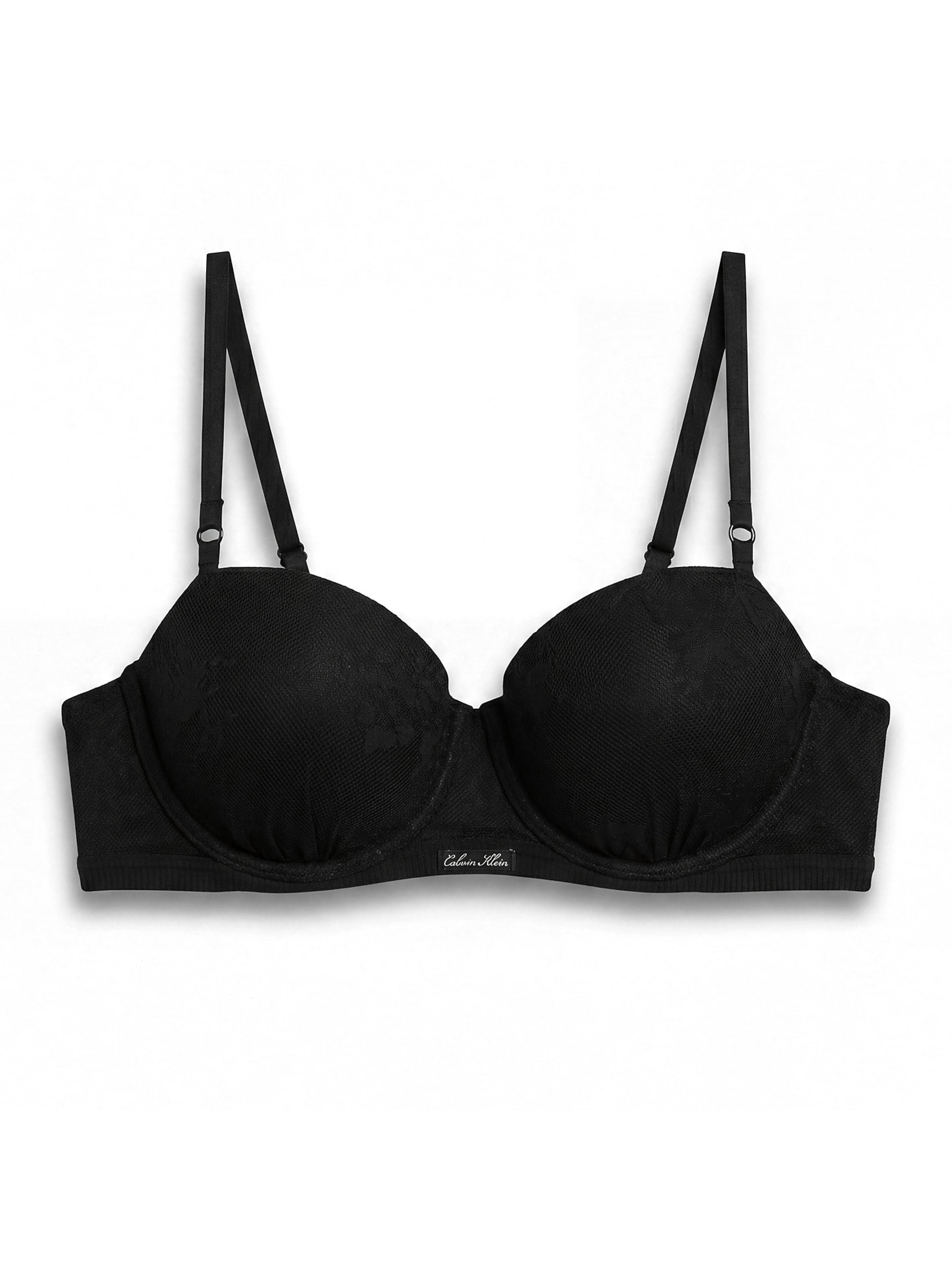 Calvin Klein Push-up Bra in Black: front