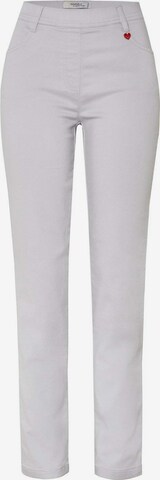 TONI Slim fit Pants in Silver: front