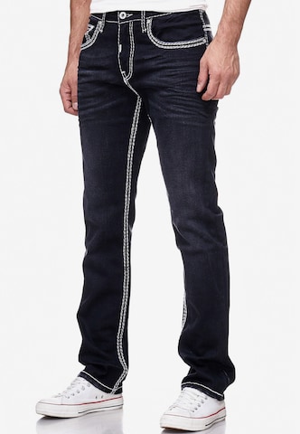 Rusty Neal Regular Jeans 'LEVIN 7' in Black