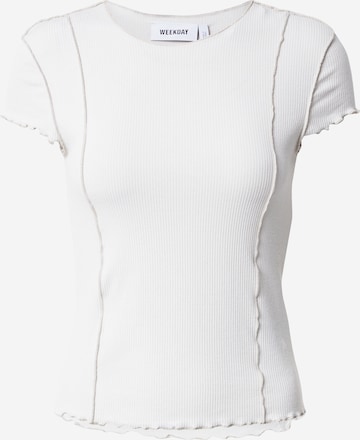 WEEKDAY Shirt in White: front