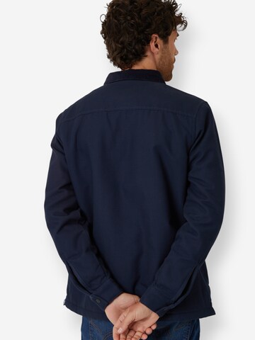 Threadbare Hemdjacke 'Cottage' in Blau