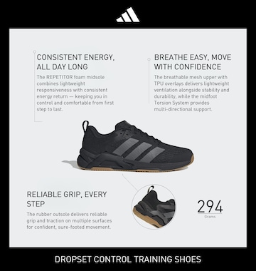 juoda ADIDAS PERFORMANCE Sportiniai batai 'Dropset Control'