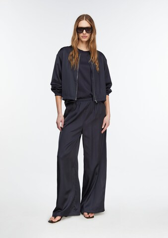 COMMA Wide Leg Hose in Blau