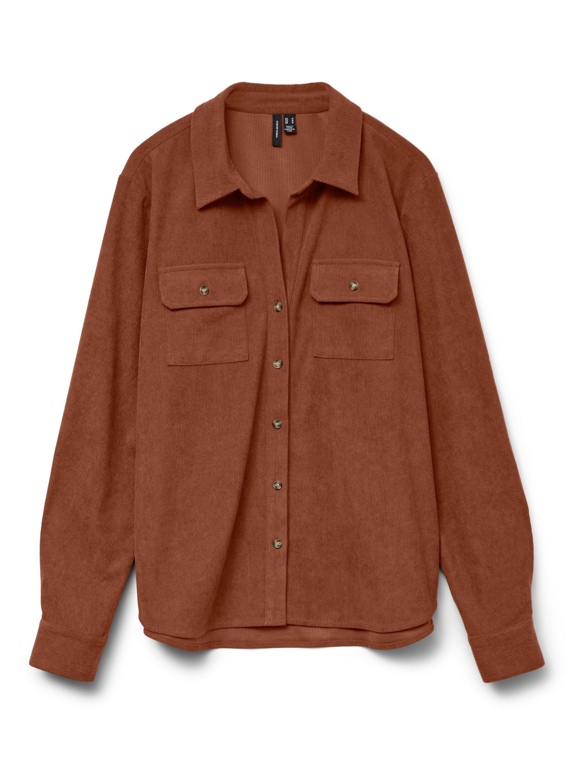 VERO MODA Bluse i XS i brun, Produktvisning