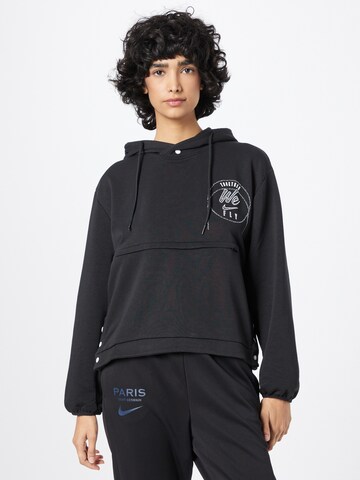 NIKE Athletic Sweatshirt in Black: front