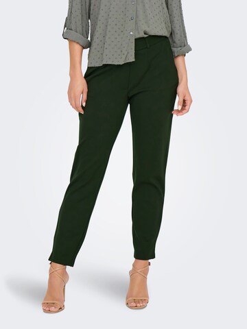 JDY Tapered Chino trousers 'JDYNew Pretty' in Green: front