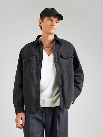 MUSTANG Tussenjas 'BRANSON' in Zwart: voorkant