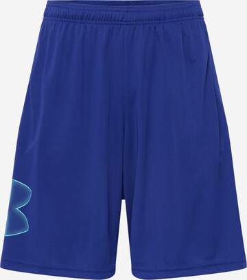 Pantalon de sport UNDER ARMOUR en bleu : devant