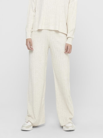 ONLY - Pierna ancha Pantalón 'ONLTessa' en beige: frente