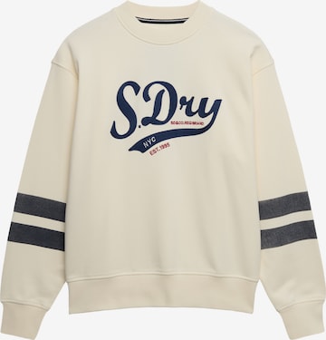 Superdry & Co Sweatshirt 'Varsity' in Beige: Vorderseite