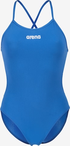 Bustino Costume intero 'TIE BACK SOLID' di ARENA in blu: frontale