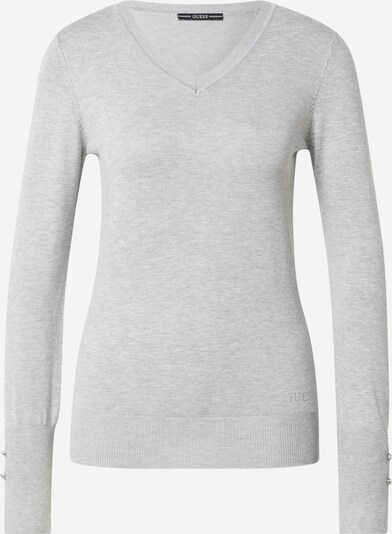 GUESS Пуловер 'GENA' в сив меланж / сребърно, Преглед на продукта