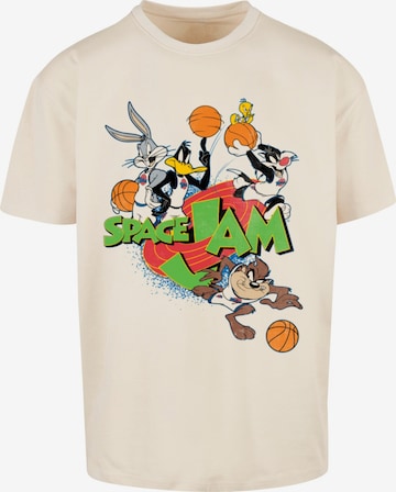 T-Shirt 'Space Jam Team' Merchcode en beige : devant