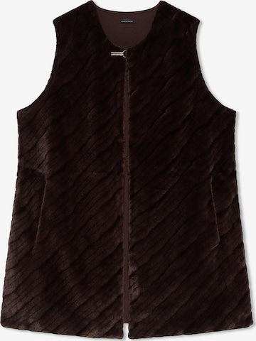 Gilet Fiorella Rubino en marron : devant