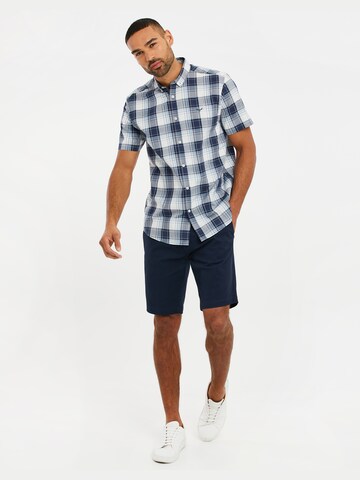 Threadbare - Regular Fit Camisa 'Marcello' em azul