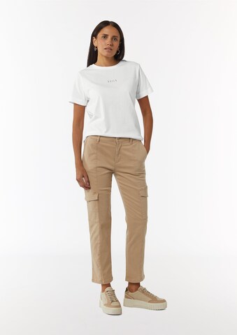 T-shirt comma casual identity en blanc