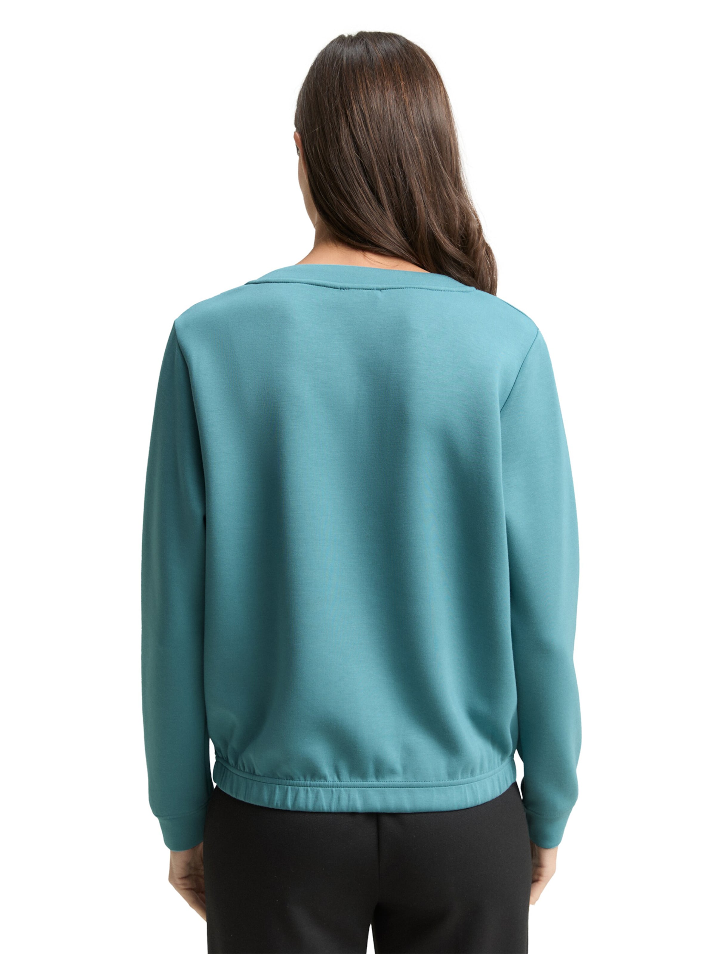 TOM TAILOR Sweatshirt in Green