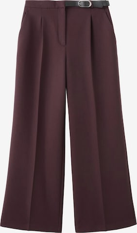 MANGO Pleat-Front Pants 'Cinta' in Red: front