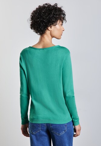 STREET ONE Weicher Strickpullover in Blau