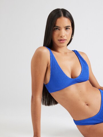 TOPSHOP Bustier Bikinitop in Blau