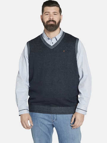 Charles Colby Sweater Vest ' Earl Kyle ' in Blue: front