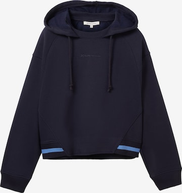 TOM TAILOR DENIM Sweatshirt in Blue: front