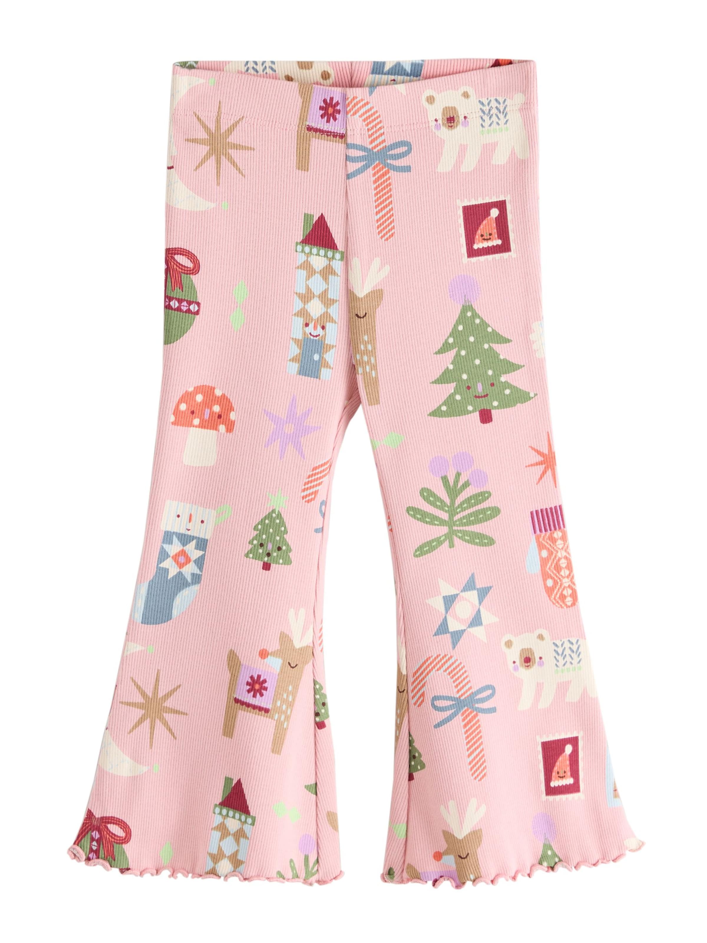 Next - Acampanado Pantalón en rosa: frente