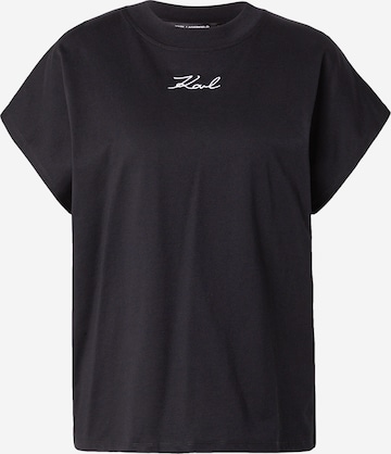 Karl Lagerfeld T-shirt i svart: framsida