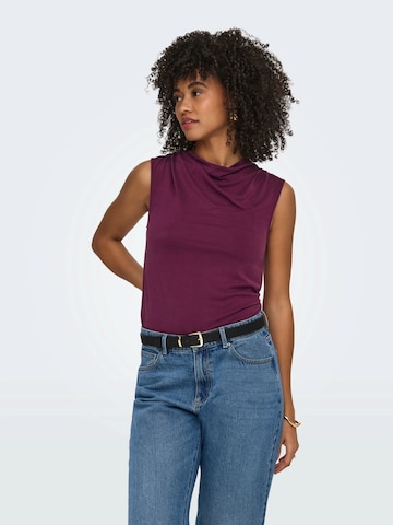 purpurinė ONLY Palaidinė be rankovių 'ONLHANNAH': priekis