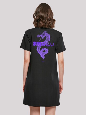 F4NT4STIC Kleid 'Drache Japan' in Schwarz: Vorderseite