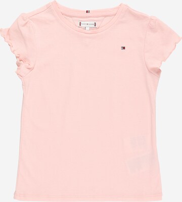 TOMMY HILFIGER Shirt 'ESSENTIAL RUFFLE' in Pink: front