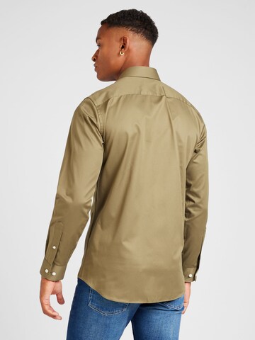 SELECTED Slim Fit Hemd 'SLHETHAN' in Grün