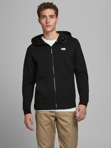 JACK & JONES Sweatjacka 'Air' i svart: framsida