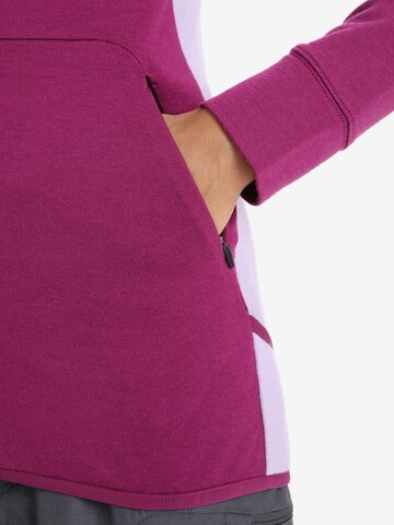 ICEBREAKER - Sweatshirt de desporto 'Quantum ZoneKnit' em roxo