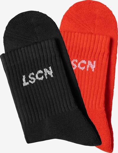 LSCN by LASCANA Socken in rot / schwarz / weiß, Produktansicht