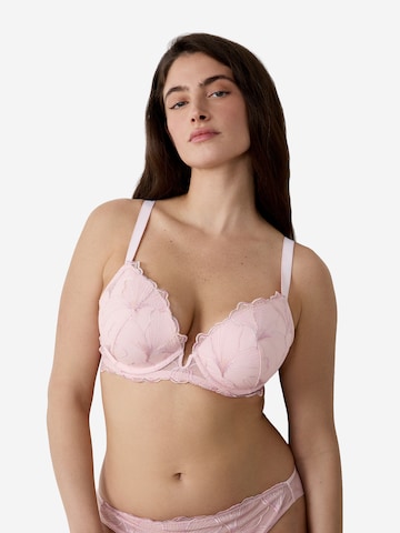 T-shirt Reggiseno 'Gamme' di ETAM in rosa