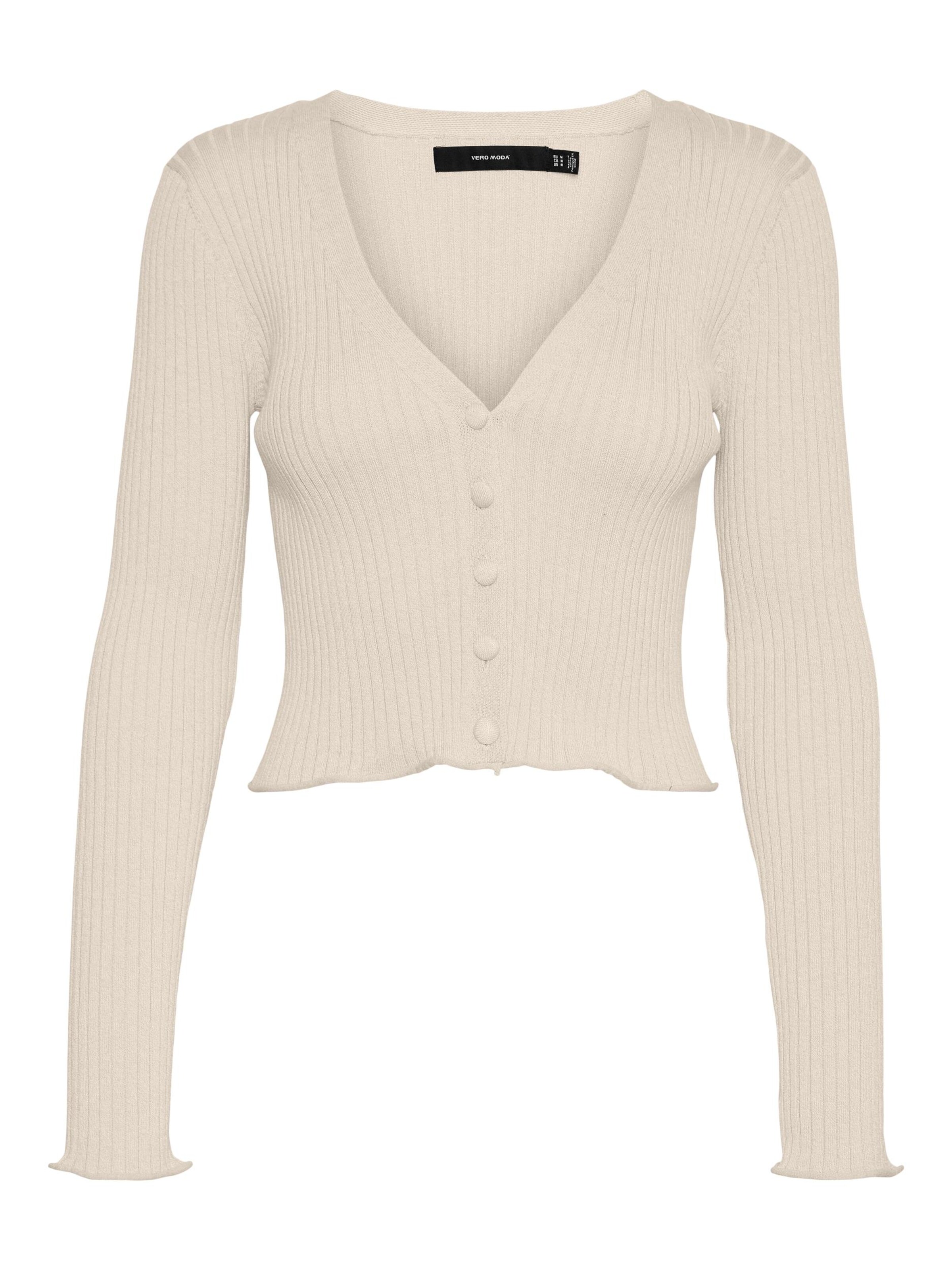 Cardigan 'Fibly' VERO MODA en beige : devant