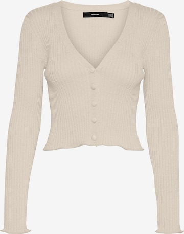 VERO MODA Gebreid vest 'Fibly' in Beige: voorkant