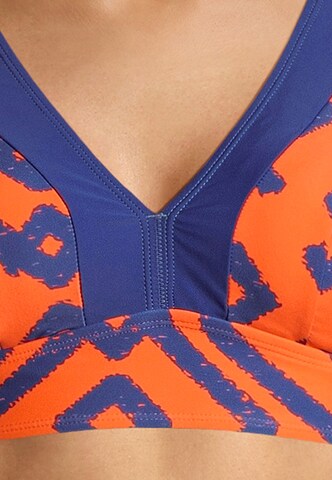 BECO the world of aquasports Bustier Bikini 'Inka Graphic' in Orange