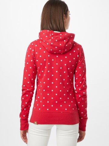 Ragwear Sweatvest 'PAYA DOTS' in Rood