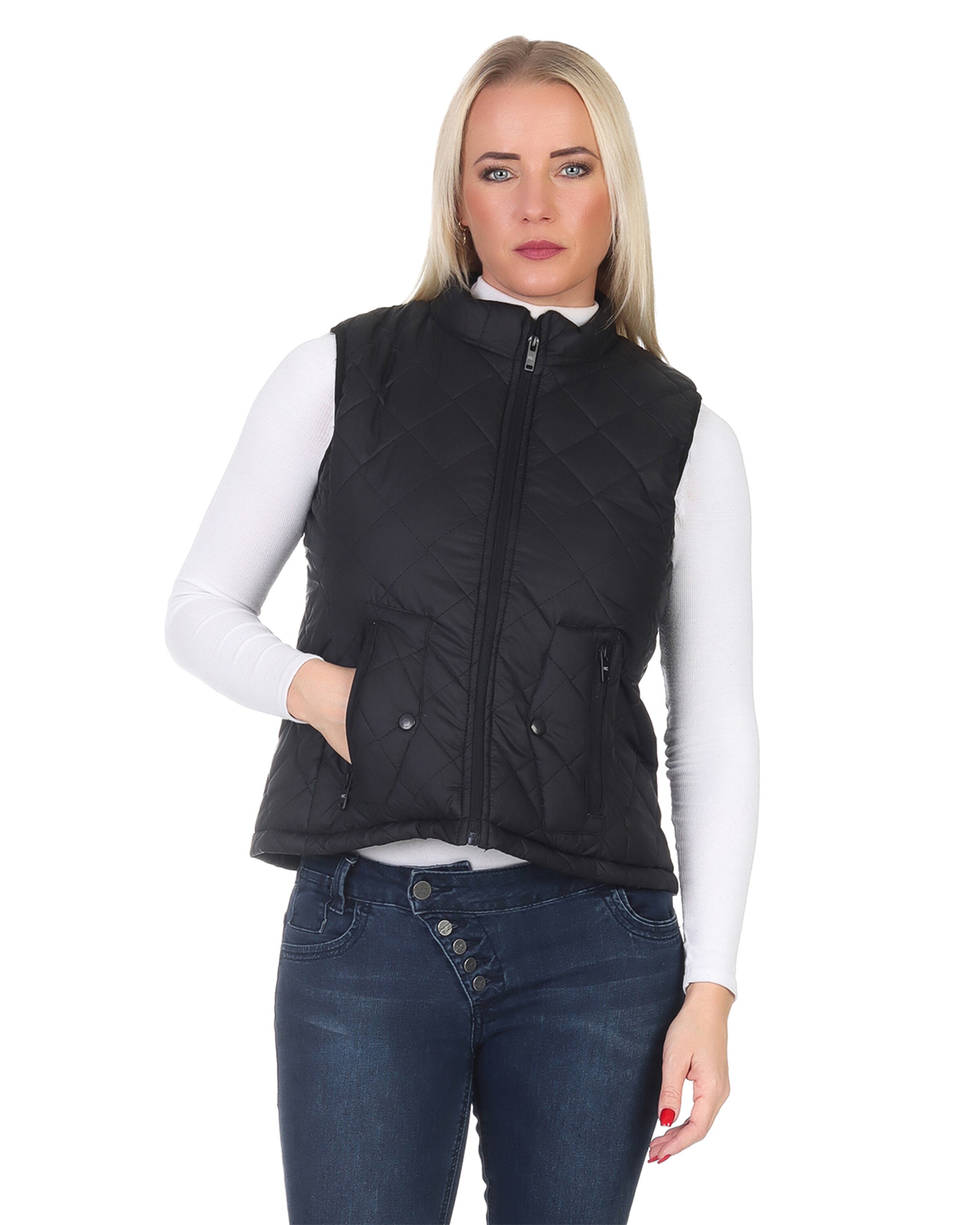 Rock Creek Sportweste in Schwarz: Vorderseite