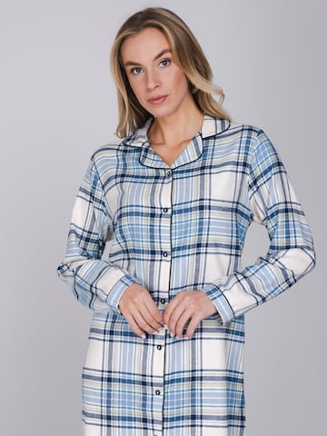 Pastunette Nachthemd 'Frosty Checks' in Beige