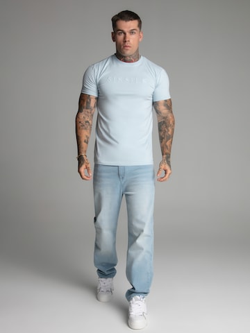 SikSilk Shirt 'Muscle' in Blauw