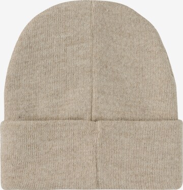 smiler. Beanie 'Snuggy.' in Beige: front