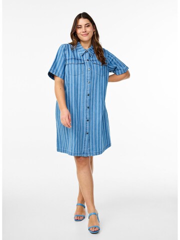 Zizzi Shirt dress 'Jebba' in Blue
