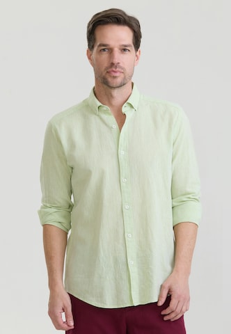 Coupe regular Chemise business Felix Hardy en vert : devant