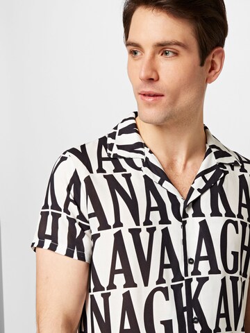 Gianni Kavanagh Regular fit Button Up Shirt 'Holi' in White